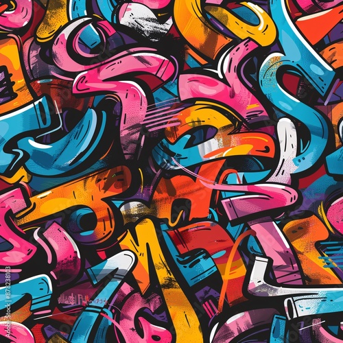 Wallpaper Mural Graffiti colorful poster Torontodigital.ca