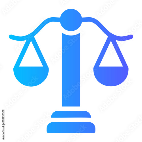 ale of justice gradient icon