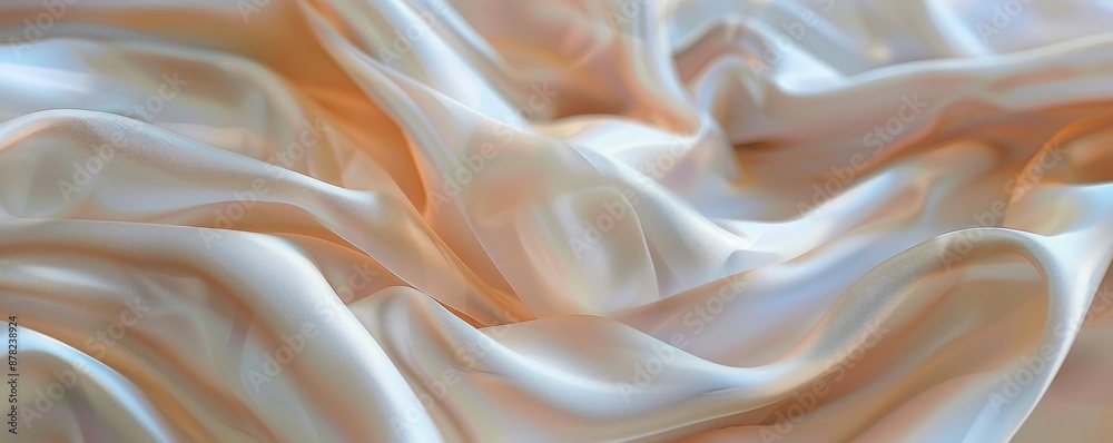 Obraz premium Smooth silk with light sheen, 4K hyperrealistic photo