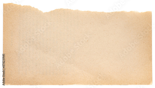 old paper texture background with vintage retro look, transparent png with empty paper sheet as backdrop for text and paper overlay effect