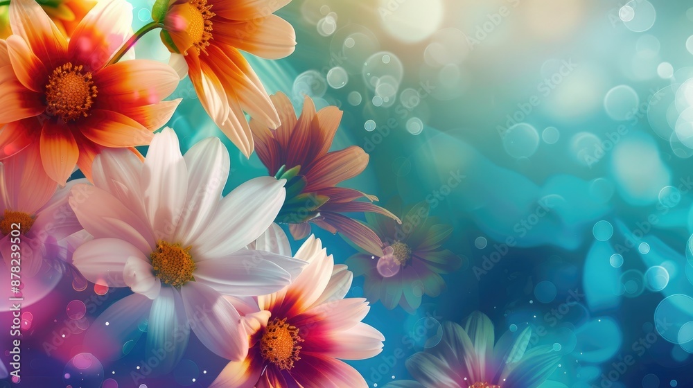 Background with flowers Background with flowers