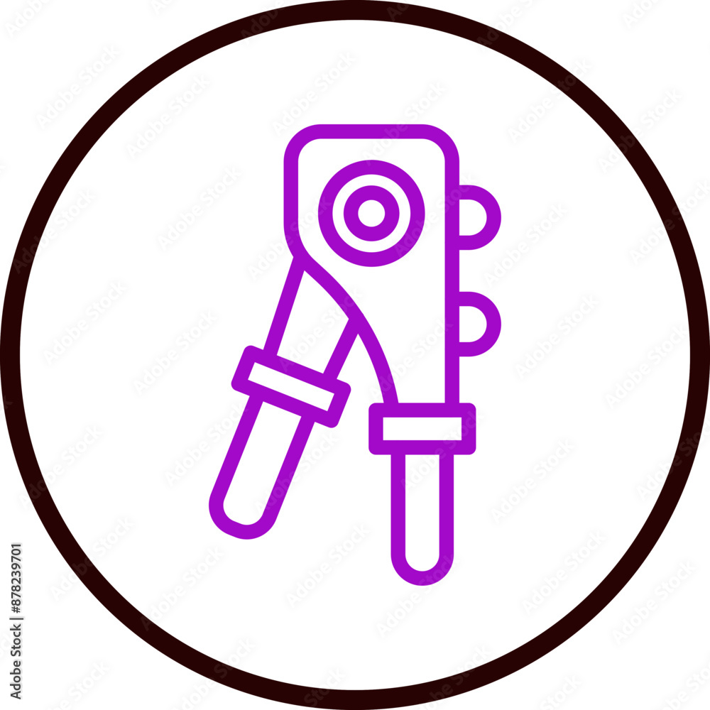 Riveter Vector Line Purple Circle black Riveter Vector Line Purple Circle black