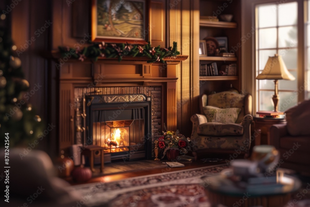 A warm and inviting living room where a family gathers around the fireplace, sharing laughter and making memories. The soft glow of the flames illuminates their happy faces. A warm and inviting living room where a family gathers around the fireplace, sharing laughter and making memories. The soft glow of the flames illuminates their happy faces.