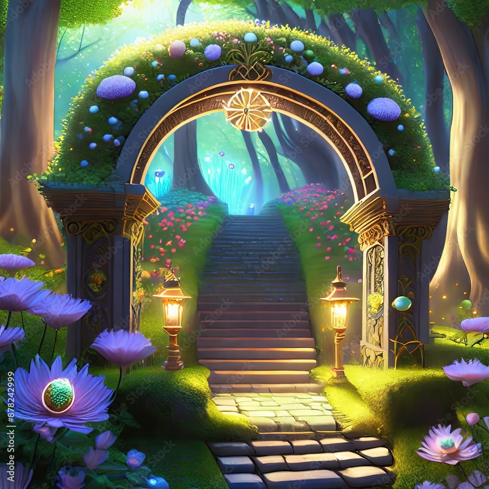 Obraz premium gate to the garden