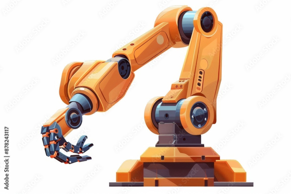 A cutting-edge robotic arm performing intricate tasks with precision and efficiency. Illustration on a clear white background --ar 3:2 --style raw Job ID: b1579637-9eab-4b61-a669-04c408f741d3 A cutting-edge robotic arm performing intricate tasks with precision and efficiency. Illustration on a clear white background --ar 3:2 --style raw Job ID: b1579637-9eab-4b61-a669-04c408f741d3