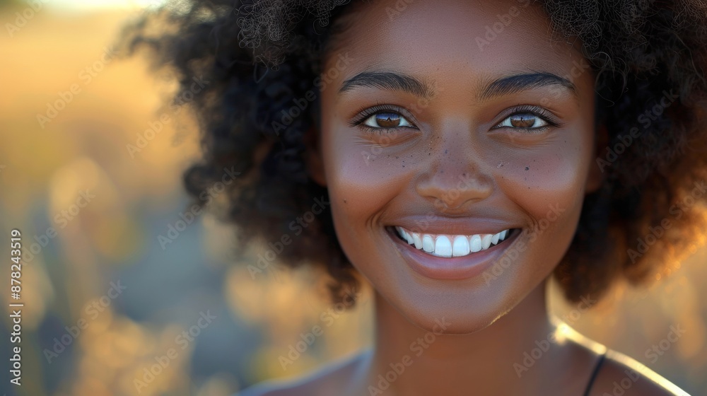 A close-up of a person's smile reflecting confidence and positivity A close-up of a person's smile reflecting confidence and positivity