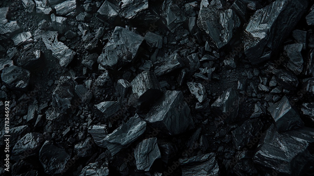 Coal stone texture with gray and black pieces Coal stone texture with gray and black pieces