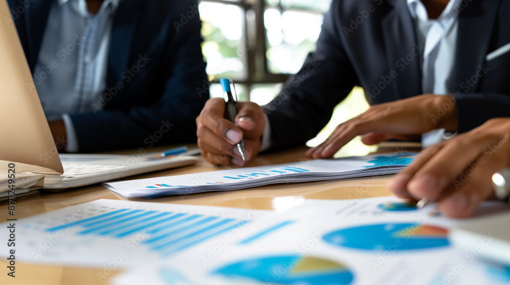 Financial Advisor Explaining Budget Management to Client