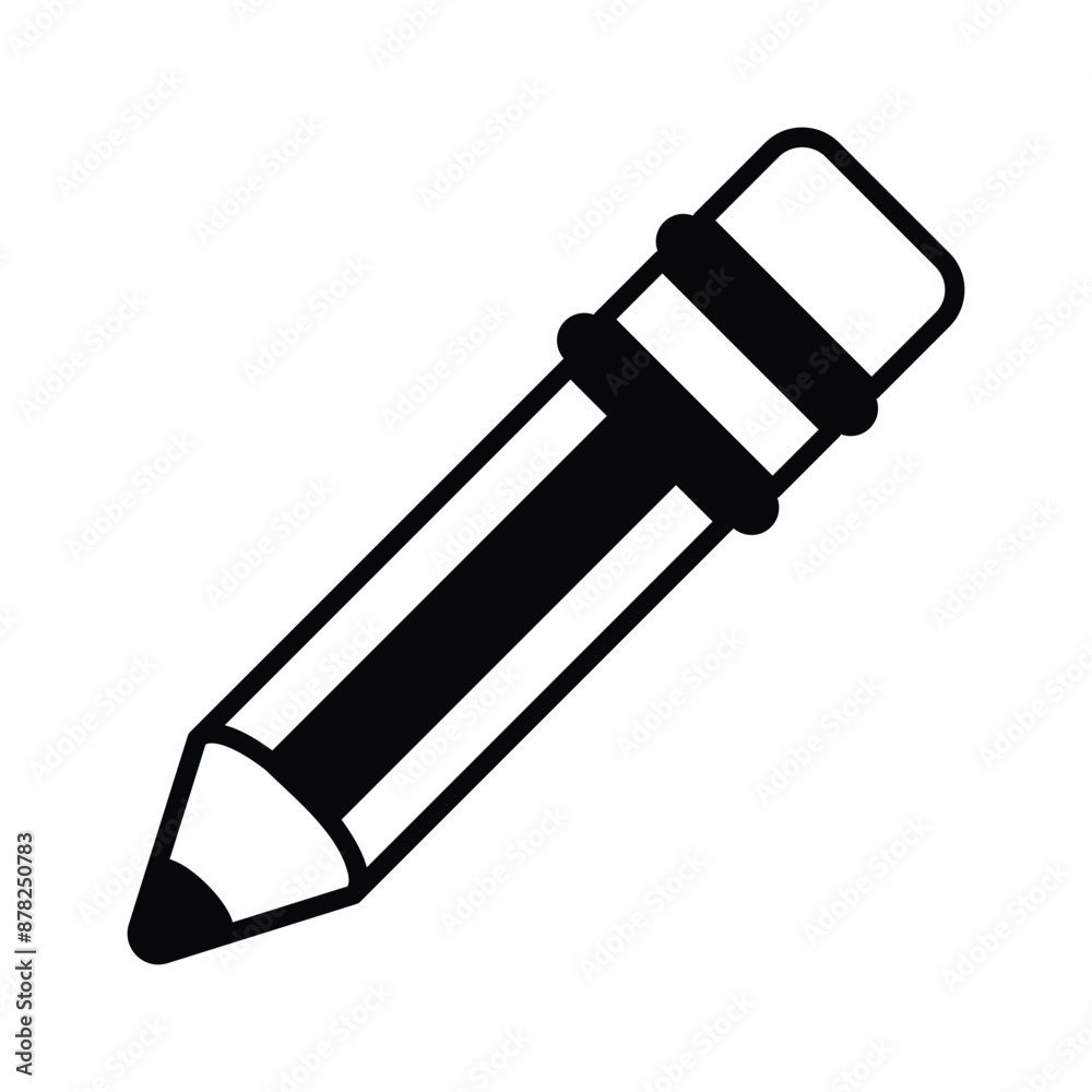 A pair of Lead pencils vector in trendy design style, isolated on white background A pair of Lead pencils vector in trendy design style, isolated on white background