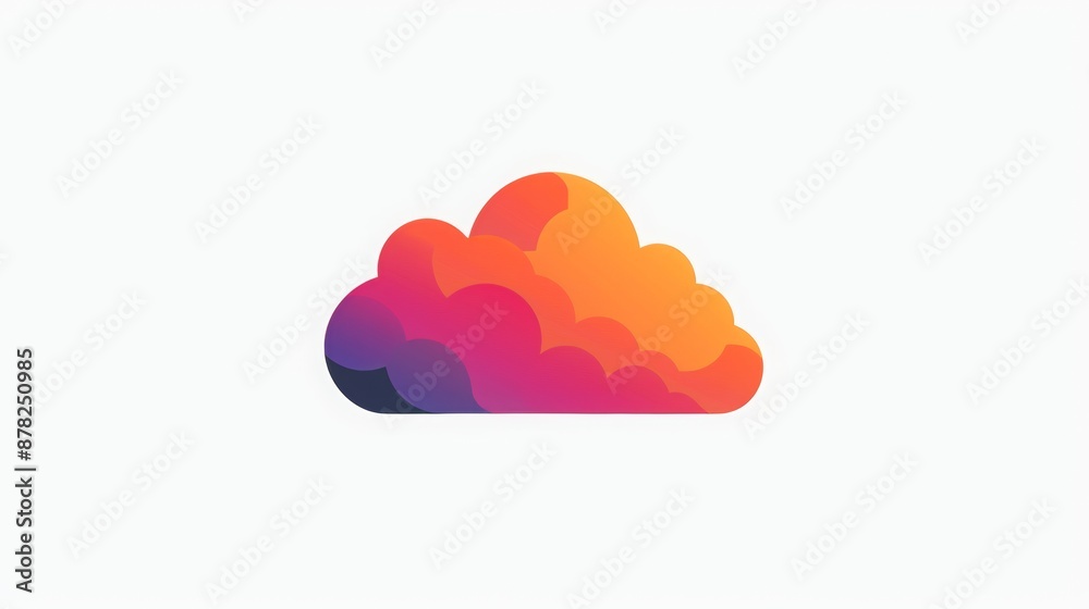 A logo vector graphic, cloud related, internet related A logo vector graphic, cloud related, internet related