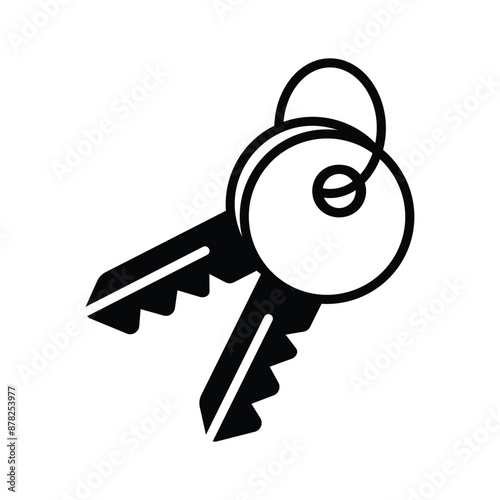 A depiction of keys, often representing access, security, or ownership