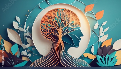 Capture the essence of neuroplasticity through abstract digital illustrations.