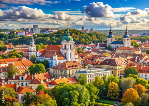 Vilnius aerial view