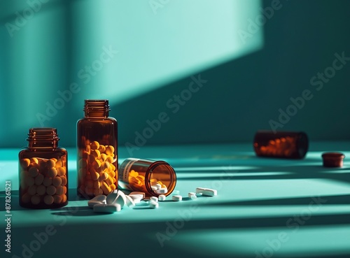 A variety of colorful medic...
