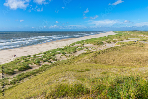 Dutch North Sea beach and dunes on a windy day © eyewave