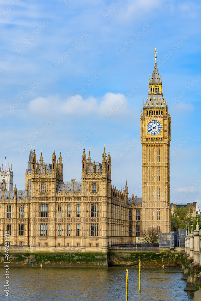 Big Ben tower of Houses of Parliament in London, UK Big Ben tower of Houses of Parliament in London, UK
