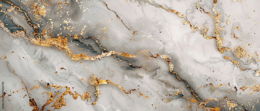 Naklejka premium Light gold white gray marble seamless texture with high resolution for background and design interior or exterior, counter top view