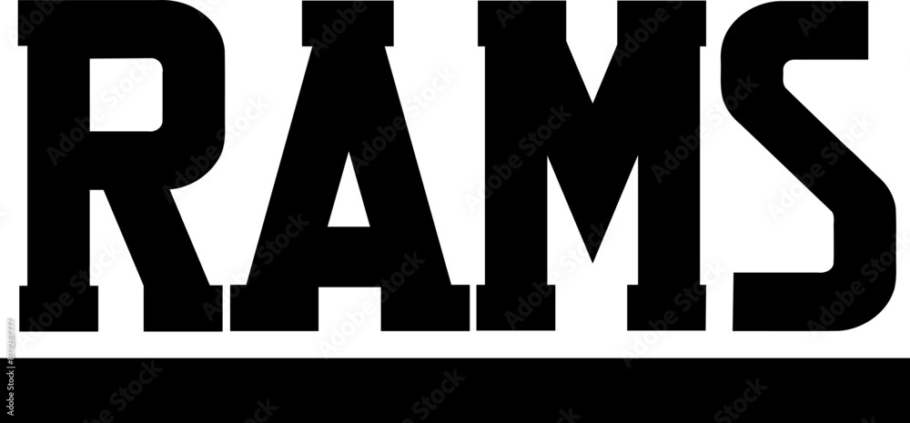 Rams - Sports Team Graphic Rams - Sports Team Graphic