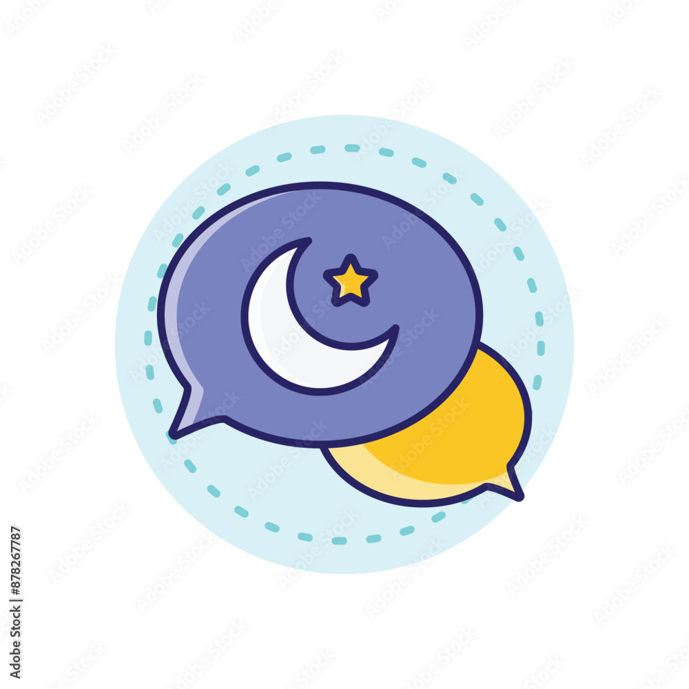 Fototapeta premium Chat vector icon 