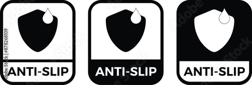 Antislip property vector information sign