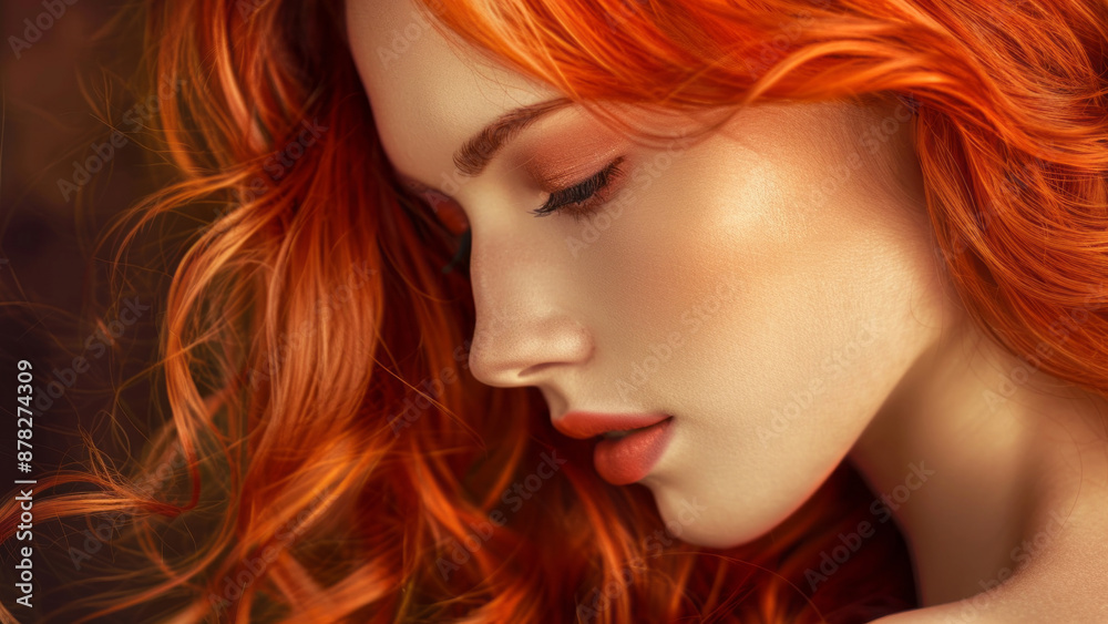 Freckles and Fire: A Portrait of a Young Woman with Striking Red Hair and Delicate Freckles Freckles and Fire: A Portrait of a Young Woman with Striking Red Hair and Delicate Freckles