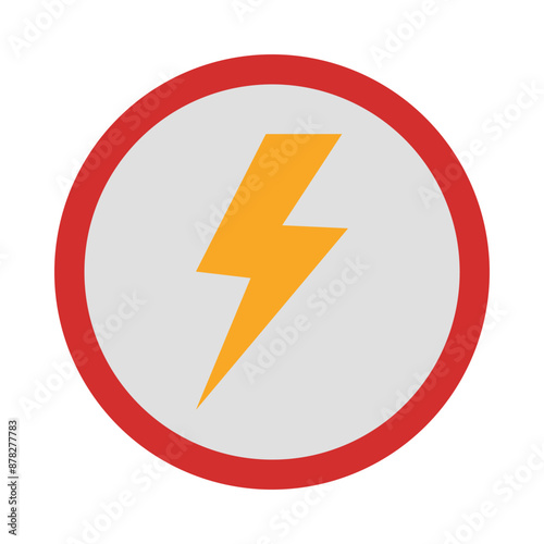 Electricity flat icon