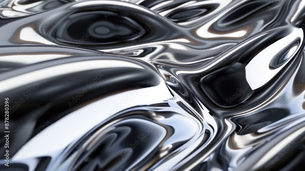 Abstract Metallic Liquid Texture Abstract Metallic Liquid Texture