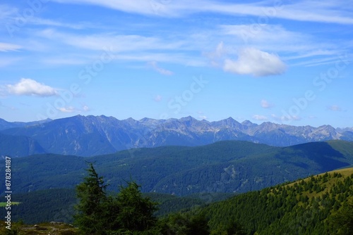 mountains and clouds