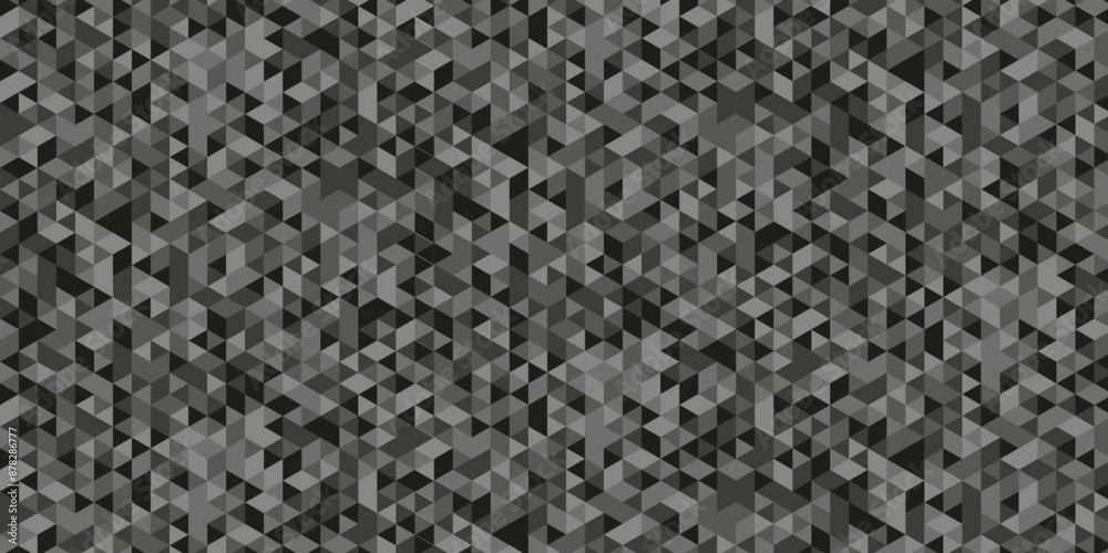 Vector Seamless geometric pattern technology with shapes. Abstract geometric background triangle wallpaper. Black and Gray polygonal background.
Vector Seamless geometric pattern technology with shapes. Abstract geometric background triangle wallpaper. Black and Gray polygonal background.