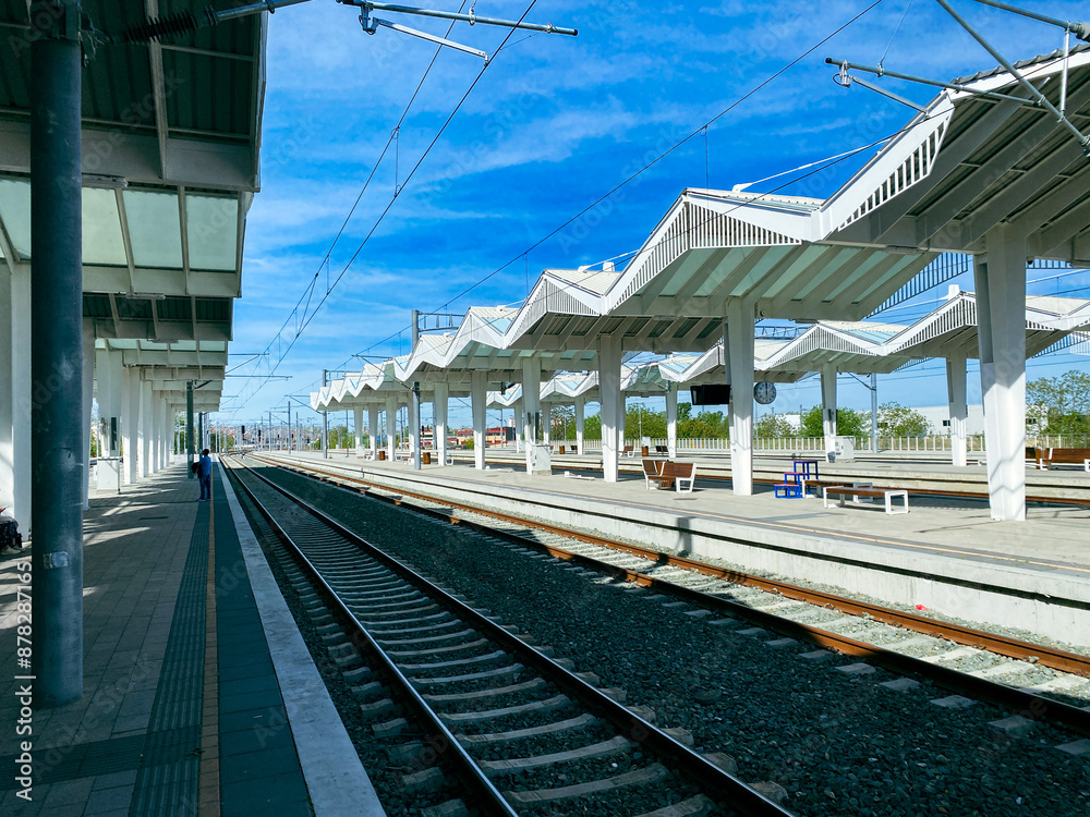 Fototapeta premium Train station.