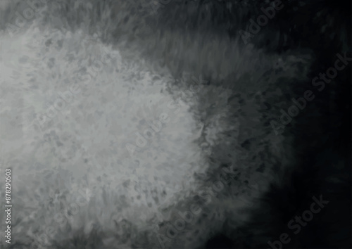 Abstract black background rough distressed texture. Moody dark sky with clouds banner royalty. Charcoal gray color aged vintage style brushed picture. Fantastic stale grey textured hand painted canvas