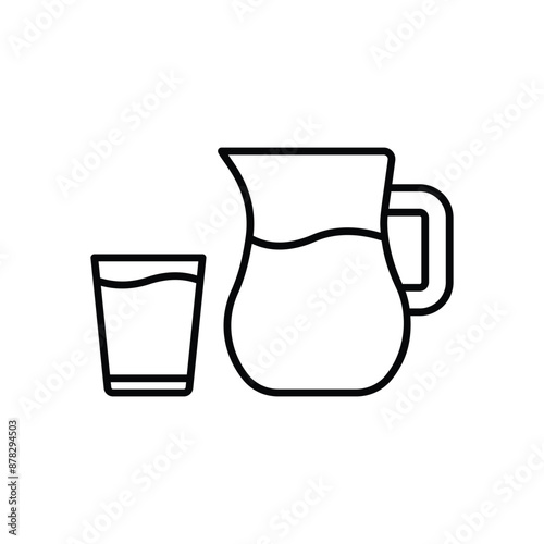 Water Pitcher vector icon