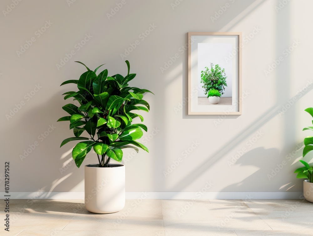 Modern Living Room Decor Ideas Minimalist Print with Natural Greenery for a Serene and Artistic Feel, Creative Concept Interior Design Modern Living Room Decor Ideas Minimalist Print with Natural Greenery for a Serene and Artistic Feel, Creative Concept Interior Design