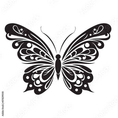better fly Silhouette vector art illustration white back ground..