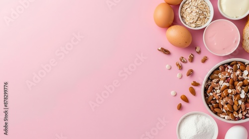 Unlabeled allergens in food, allergic reaction risk, flat design illustration photo