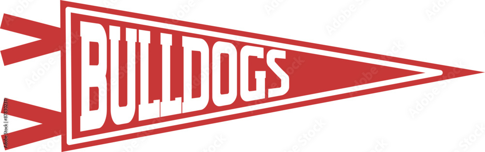 Fototapeta premium Bulldogs Team Design
