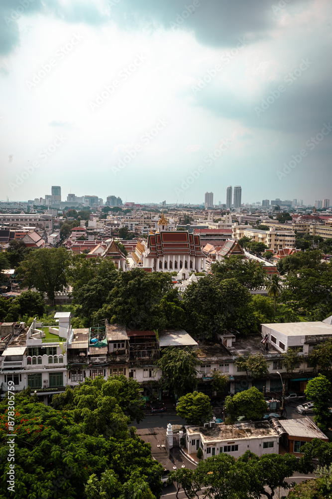view over the city of Bangkok from wat saket view over the city of Bangkok from wat saket