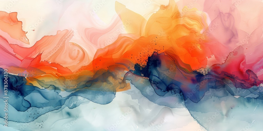 Fototapeta premium Abstract Landscape with Vibrant Colors