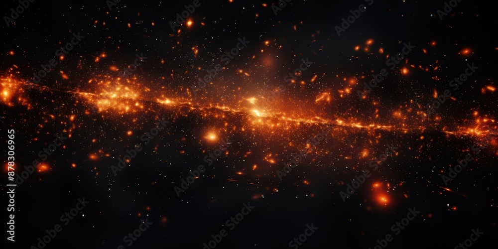 A stunning image of a fiery cosmic nebula in space, showcasing the beauty and vastness of the universe. A stunning image of a fiery cosmic nebula in space, showcasing the beauty and vastness of the universe.