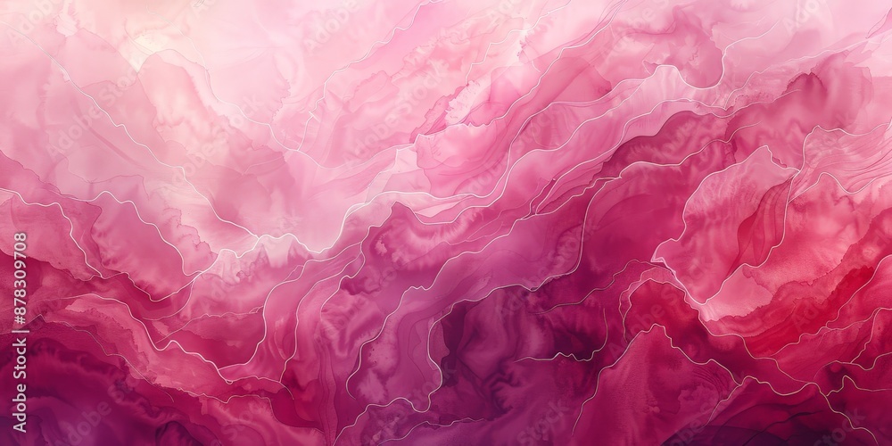 Fototapeta premium Abstract Pink Watercolor Artwork
