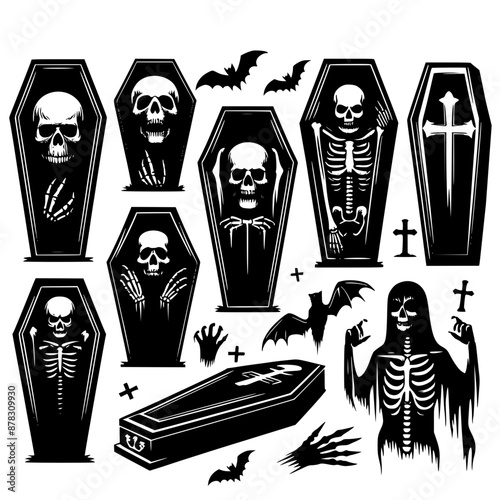 Horror Coffins set