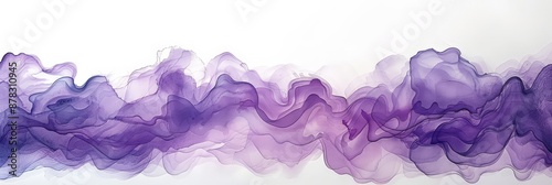 Abstract Purple Ink Swirls