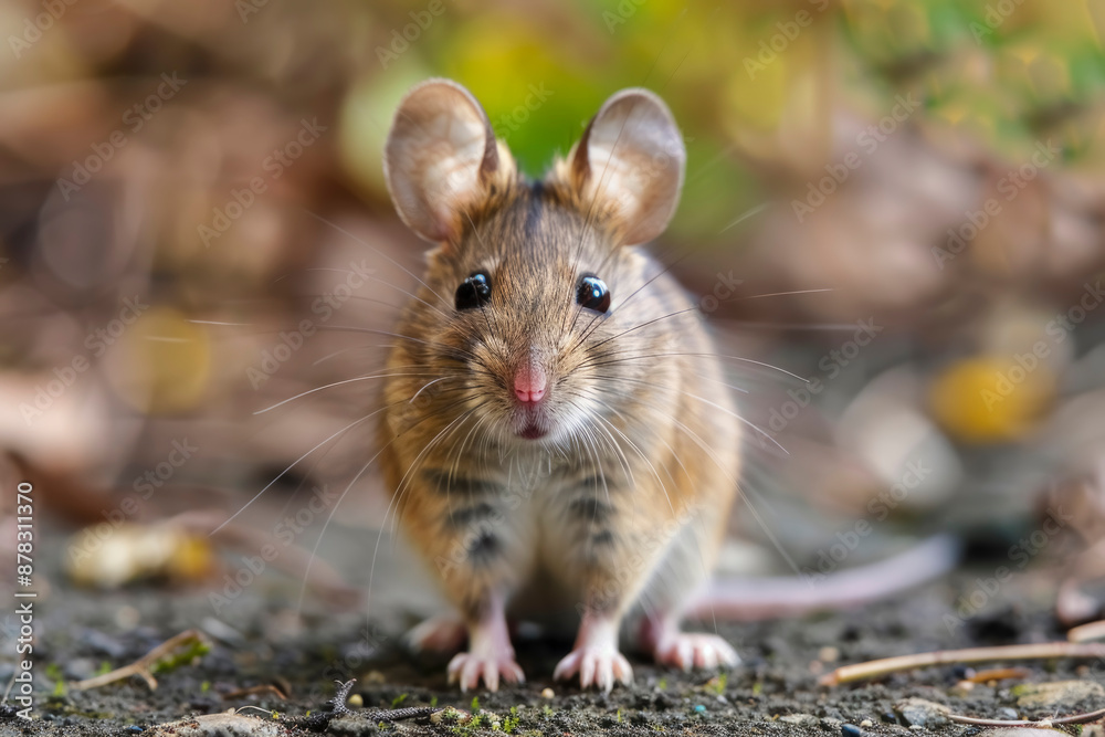 playful mouse with big curious eyes and mustache. cute animal concept playful mouse with big curious eyes and mustache. cute animal concept