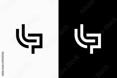 Initials LP Vector Logo Premium