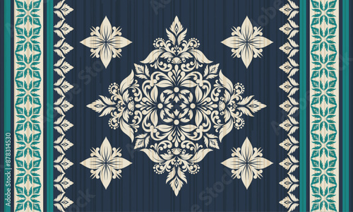 Damask Floral Pattern Vector