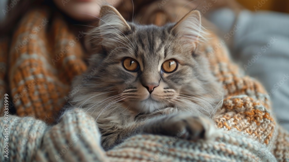 Naklejka premium Cute cat