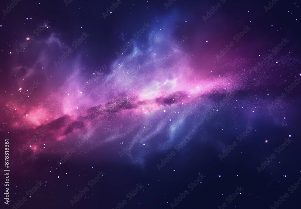 Fototapeta premium Vector realistic cosmic galaxy background