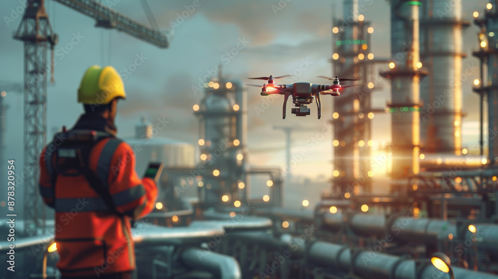 Drone for industrial inspection inspecting infrastructure such as bridges, towers, and pipelines using advanced UAV technology for real-time data collection and safety monitoring. Drone for industrial inspection inspecting infrastructure such as bridges, towers, and pipelines using advanced UAV technology for real-time data collection and safety monitoring.