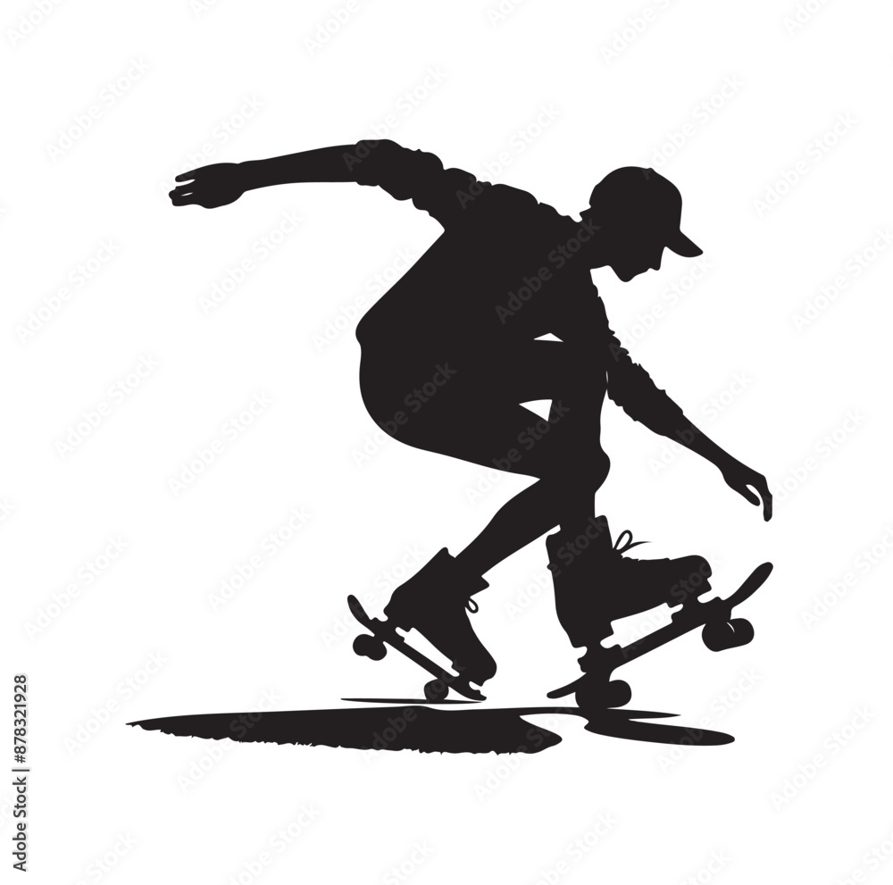 skateboarders vector illustration skateboarders vector illustration