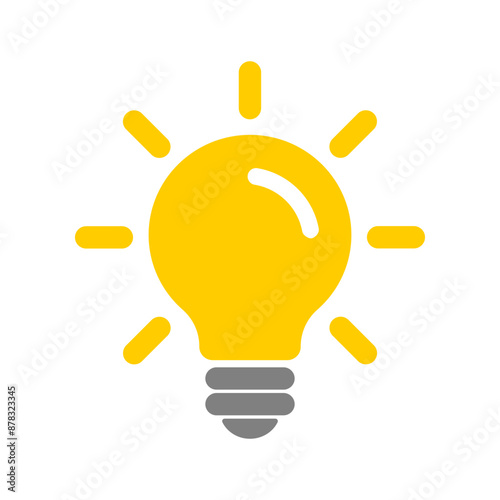 Bulb icon. Color image. Color image. Vector illustration.